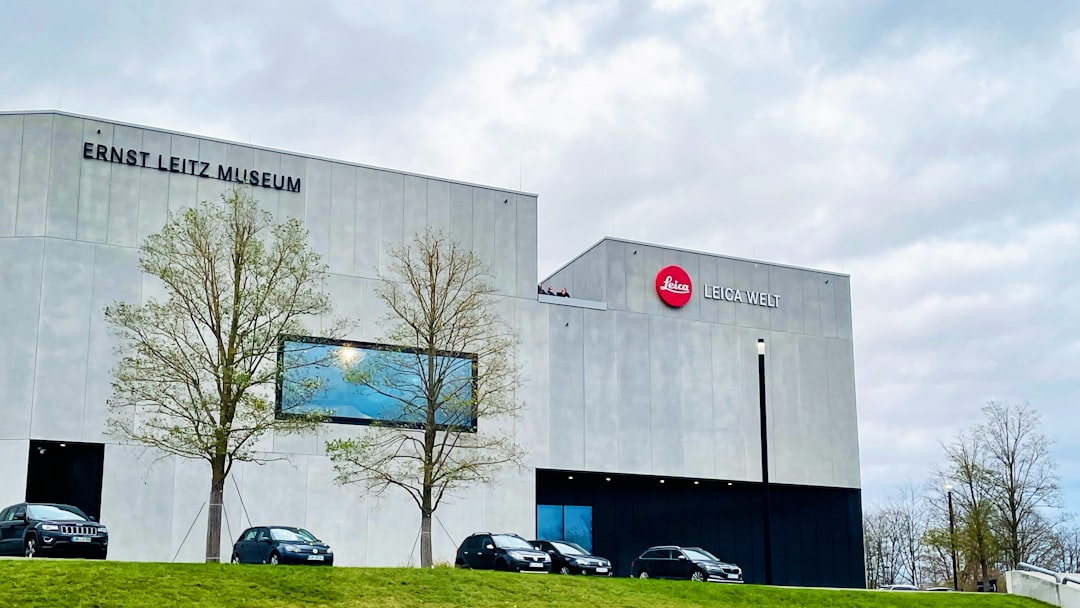 The ernst leitz museum stands under a cloudy sky.
